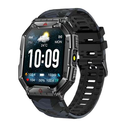 Хорошая цена. KR82 2.1'' Спорт Умные часы Большой экран Компас Мониторинг частоты сердечных сокращений Фонарик онлайн