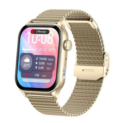 1.53 дюймовые Android Square Smartwatch Поддержка BLE5.3 Магнитное заряжение