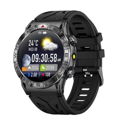 Хорошая цена. 1.43 дюймовый GPS фонарик Умные часы Мониторинг здоровья 107 Спортивные режимы Android IOS Спорт онлайн