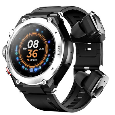 Хорошая цена. Улучшите свой активный образ жизни с помощью TWS Smart Watch Wireless Earbuds и Fitness Tracker Rainbuvvy T96 серебро онлайн