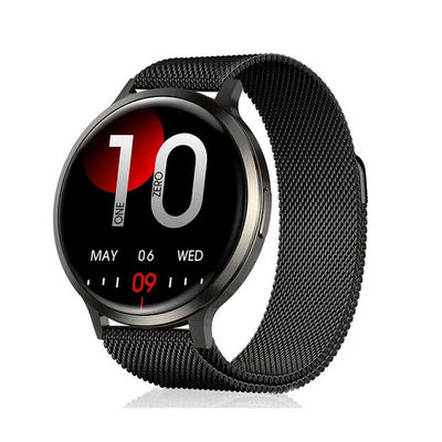 Хорошая цена. DM90 наружные умные часы 1.73''AMOLED IP68 Сон здоровье Спорт Круглая форма сенсорные часы онлайн