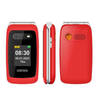 Хорошая цена. 4G Flip Смартфоны для пожилых людей Двойные экраны Большой телефонный справочник Мобильный телефон для пожилых людей онлайн