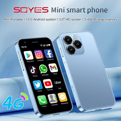 Хорошая цена. 3+64 ГБ Тип C Двойная SIM Малые мобильные телефоны 4G XS16 3.0'' Android 10.0 Quad Core 2000mAh онлайн