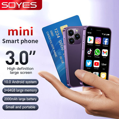 Quad Core 4G Mini Smartphone 3+32GB XS16 Android 10.0 3 дюймовый экран Смартфон
