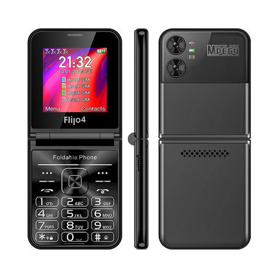F265 2.55' 4 SIM-карты Flip клавиатура Мобильный телефон 1400mAh Камера FM Радио 2G