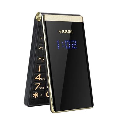 YEEMI M2-C 2G Feature Phone GSM MTK 2.8'' Dual Screen MP4 Player Flip Phones для престарелых