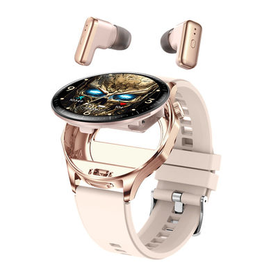 Хорошая цена. 3 В 1 беспроводные наушники Bluetooth Smart Watch TWS Встроенные наушники 1.43' T98 онлайн
