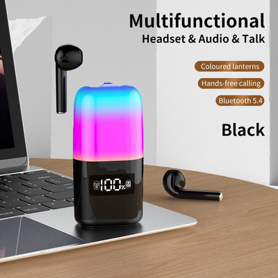 Хорошая цена. 500mAH емкость батареи TWS Earphone Bluetooth5.0 Спикер с светодиодным освещением и музыкальным проигрывателем онлайн