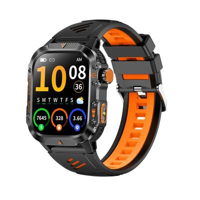 Хорошая цена. GPS Спортивные Умные Часы 2.01' IPS Дисплей Bluetooth Разговор Барометр высоты Компас Светодиодный фонарик онлайн