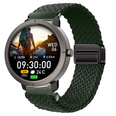 Хорошая цена. DM76 Sport Smart Watch GPS Ультратонкий 1,32' AMOLED BT Call 50M Водостойкий компас Пульс онлайн