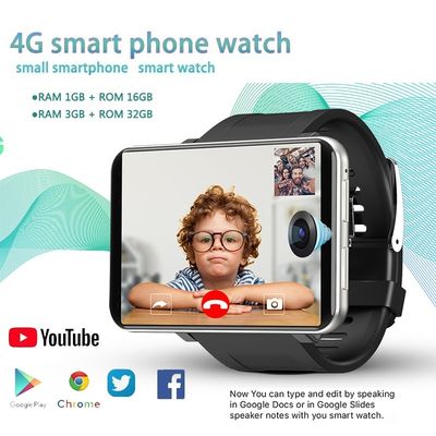 Хорошая цена. DM100 4G 2,86 дюймовый экран Smart Watch Android 7.1 ОС Телефон 3+32GB 5MP Камера 480*640 Ips 2700mah онлайн