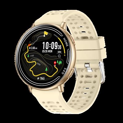 Хорошая цена. KC100 GPS женские умные часы IP68 водонепроницаемые спортивные часы монитор артериального давления и сердечного ритма онлайн