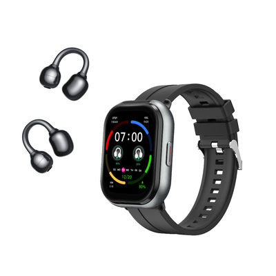 Хорошая цена. D12 умные часы TWS 2 в 1 беспроводные Bluetooth звонки гарнитура музыкальное воспроизведение спортивный фитнес-трекер онлайн