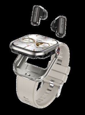 T99 TWS Умные часы Беспроводные наушники BT5.0 Bluetooth-звонки IP67 Водонепроницаемые 300 мАч