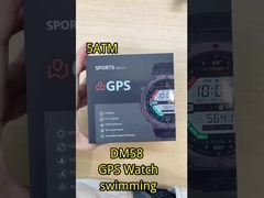 DM58-GPS Цинковая сплав GPS умные часы 5ATM BLE 5.3 500mAh батарея водонепроницаемые спортивные часы
