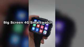 Умные часы 4G AMOLED с большим экраном, разблокировка по лицу