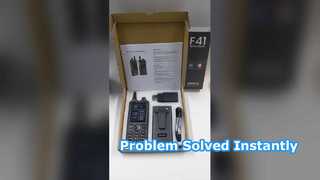 Смартфон UNIWA 2,4 дюйма Zello Walkie Talkie F41 4G, Android 8,1, водонепроницаемый телефон PTT 46